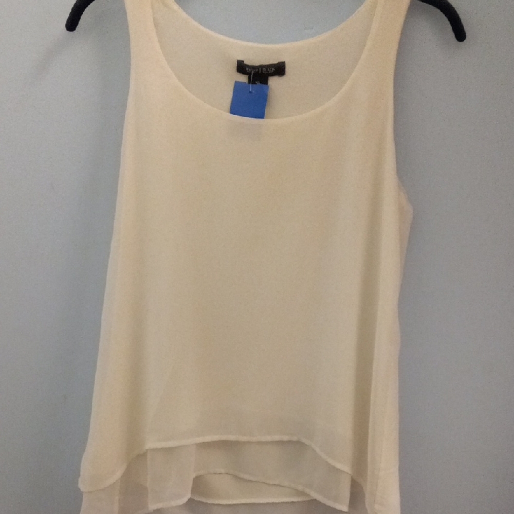 Elegant Cream Sleeveless Top